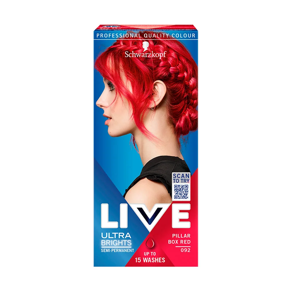 Schwarzkopf Live Ultra Brights 092 Vášnivá červená 1×1 ks, farba na vlasy