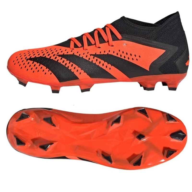 Adidas Predator Accuracy.3 FG Pánske futbalové kopačky, čierna/oranžová, veľ. 44 2/3 95848-44-2-3