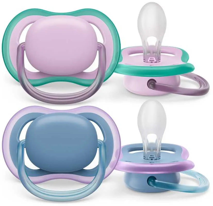 Philips AVENT Cumlík Ultra air neutral 6-18m dievča modrá 2ks 1×2 ks, cumlík