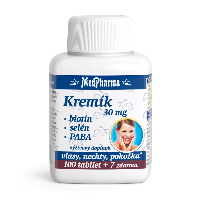 MedPharma KREMÍK 30mg+Biotín+Selén+PABA