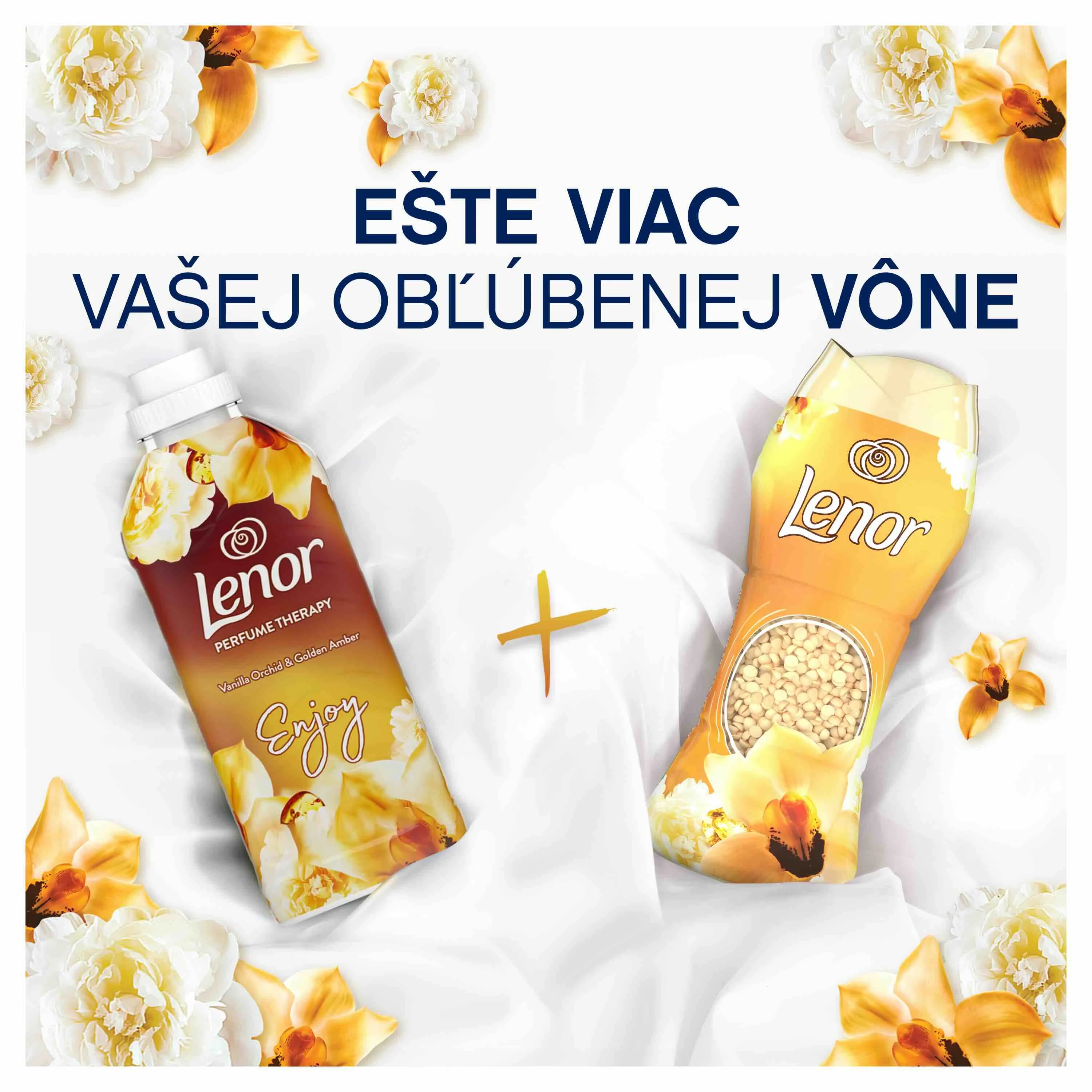 Lenor Beads 2 x 140g Gold orchid 1×140 g, vonné perličky do prania