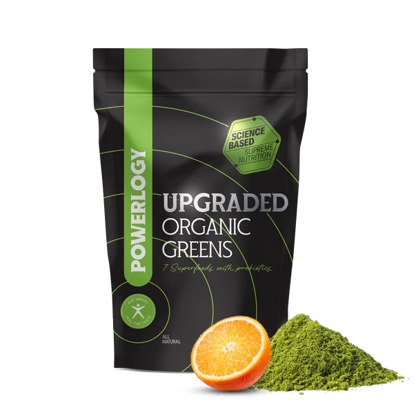 Powerlogy Upgraded Organic Greens Blend 1×300 g, superpotravina