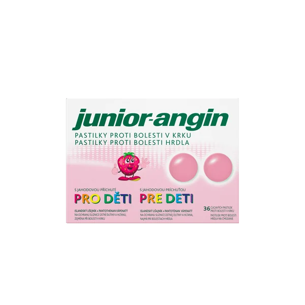 Junior-angin pastilky proti bolesti v krku