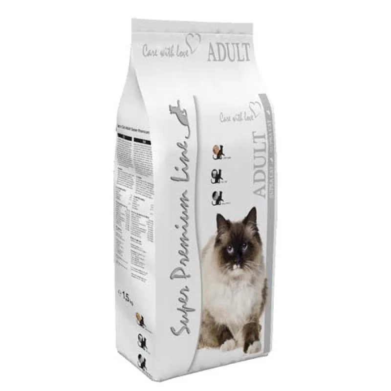 DELIKAN SUPRA CAT Adult 1,5kg Krmivo pre dospelé mačky s hydinovým mäsom a rybou 