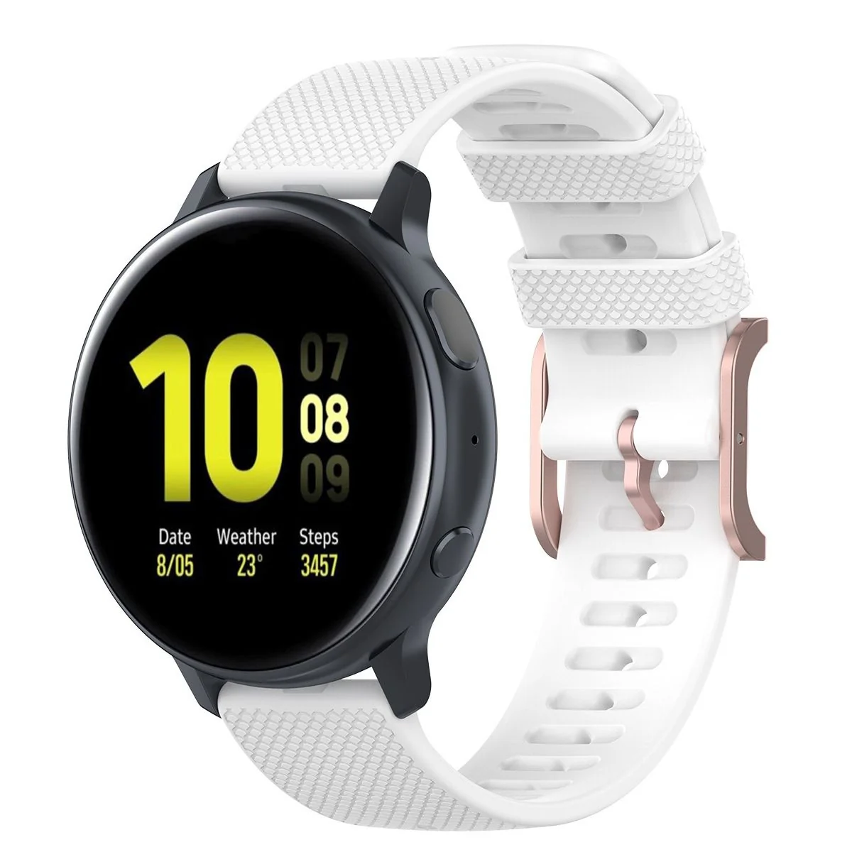 BStrap Silicone Rain remienok na Garmin Vivoactive 5 white