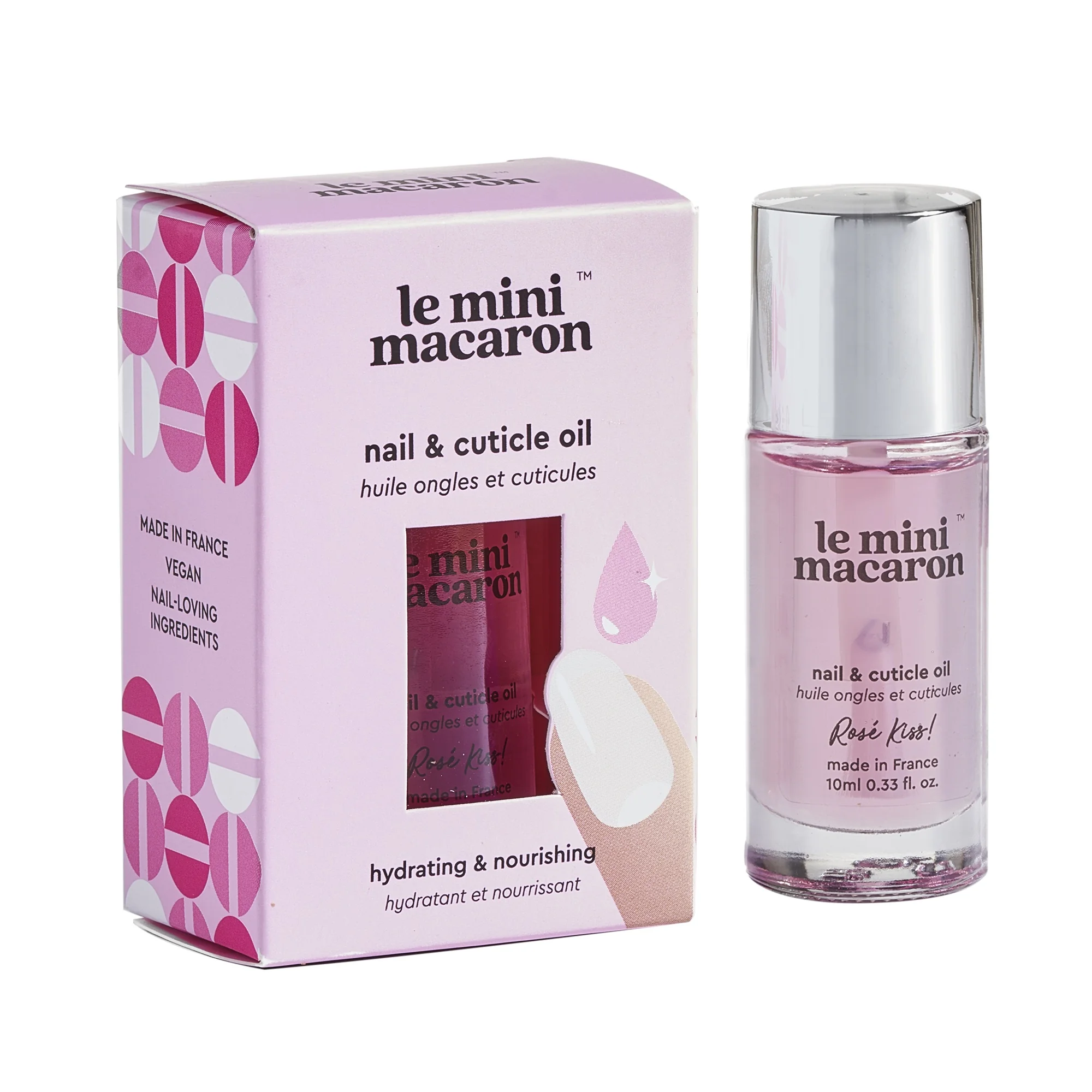 Le Mini Macaron “Rose Kiss” olej na nechty a kutikuly 1×10 ml, olej na nechty