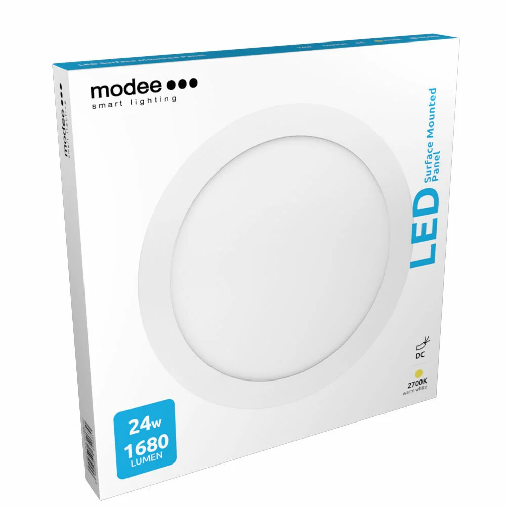 Modee LED Panel okrúhly 24W 1650lm 300x35mm teplá biela (ML-LPR2700K24W)