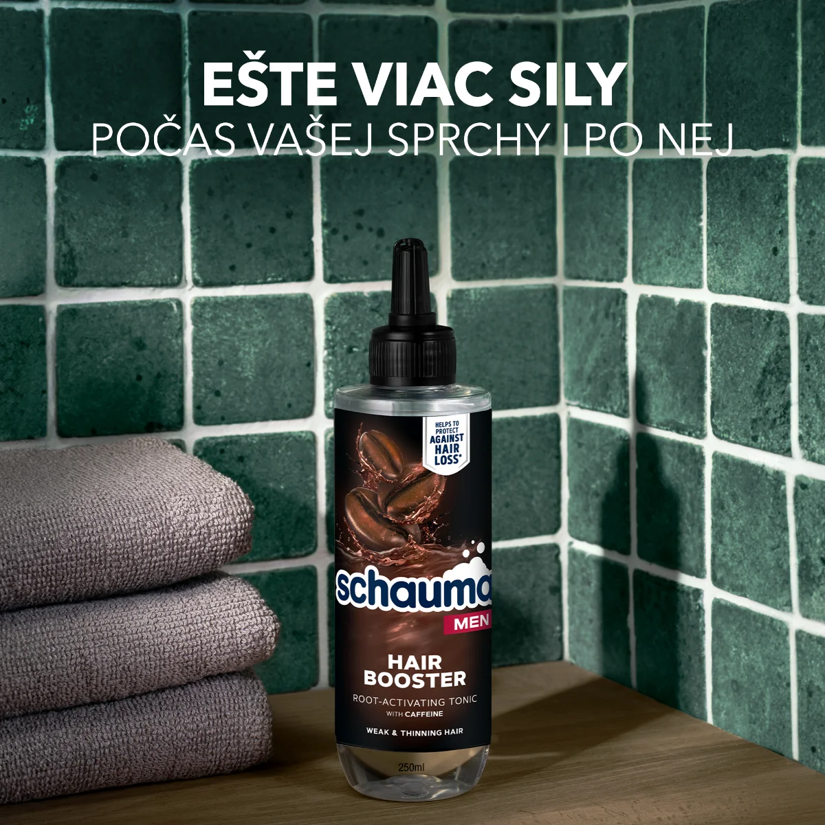 Schauma Men tonikum na vlasy Hair Booster 1×200 ml, vlasové tonikum