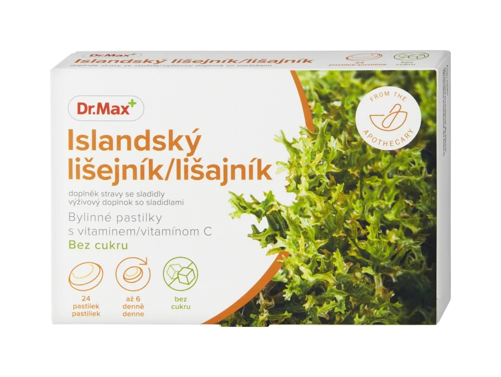 Dr.Max Islandský lišajník, bylinné pastilky bez cukru