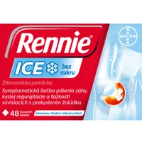 Rennie ICE bez cukru, žuvacie tablety