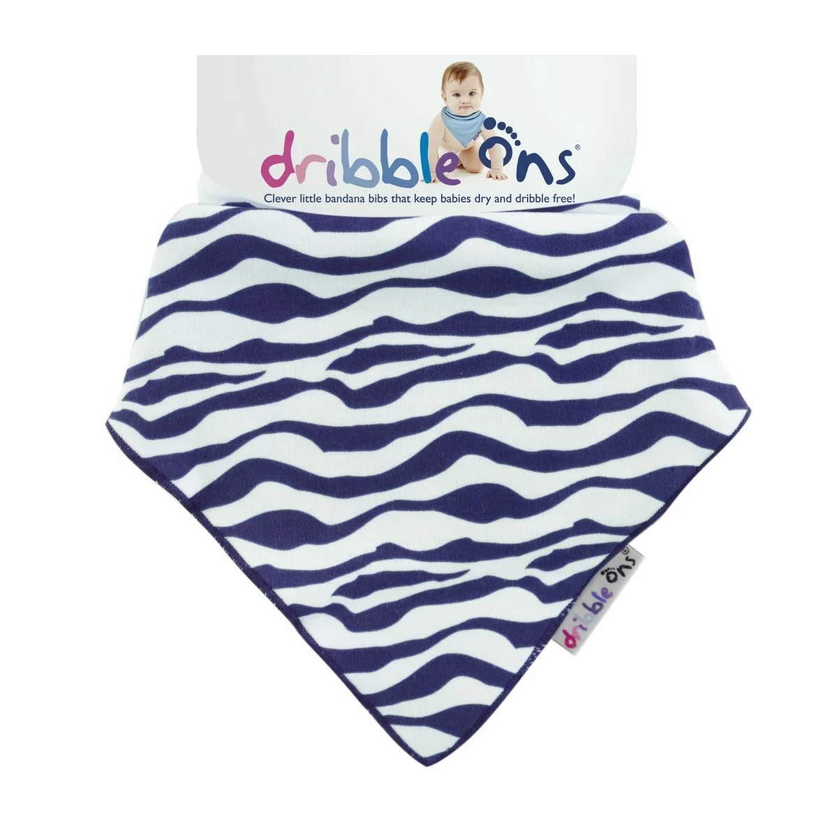 Dribble Ons Designer Zebra - slintáčik