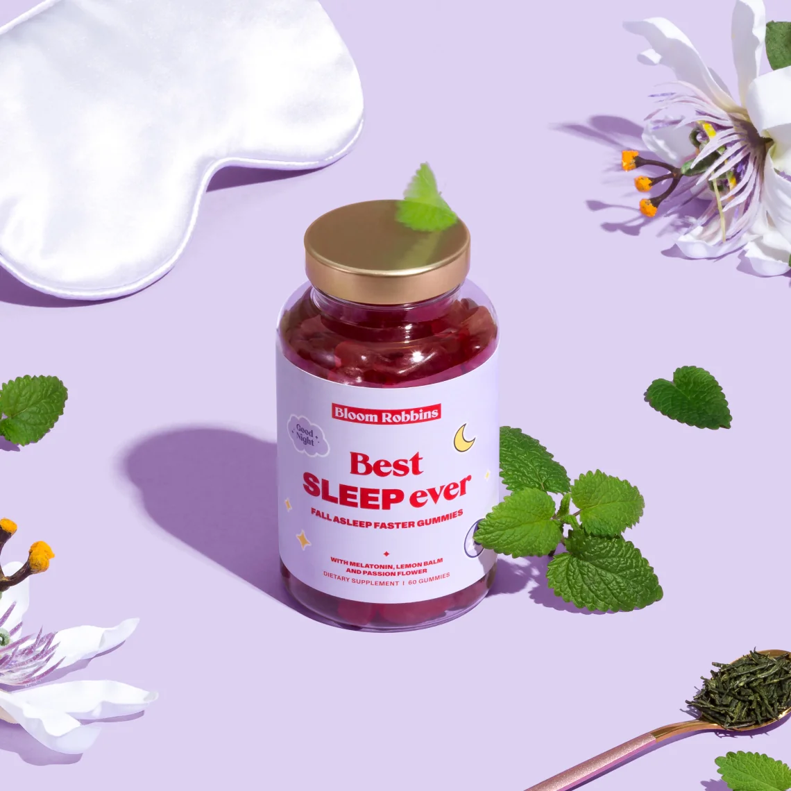 Best SLEEP ever - Fall asleep faster gummies 1×60 ks, výživový doplnok