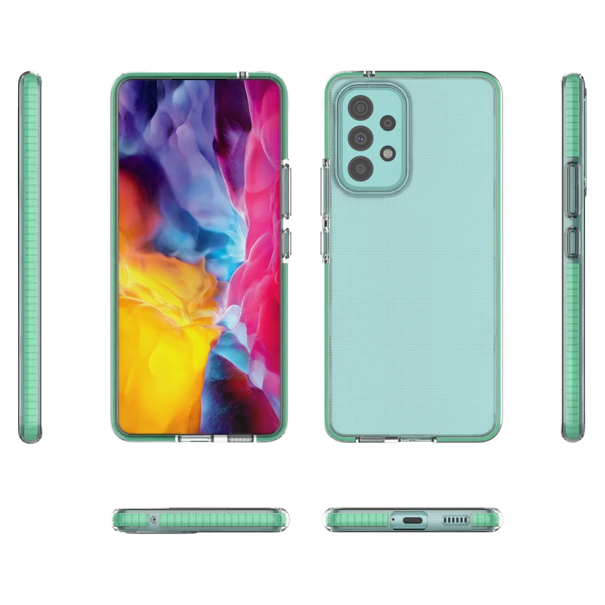 MG Spring Case silikónový kryt na Samsung Galaxy A73, čierny 