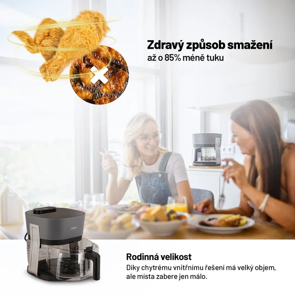 Lauben Glass&SteamAir® Fryer 4500BG 1×1 ks, teplovzdušná fritéza