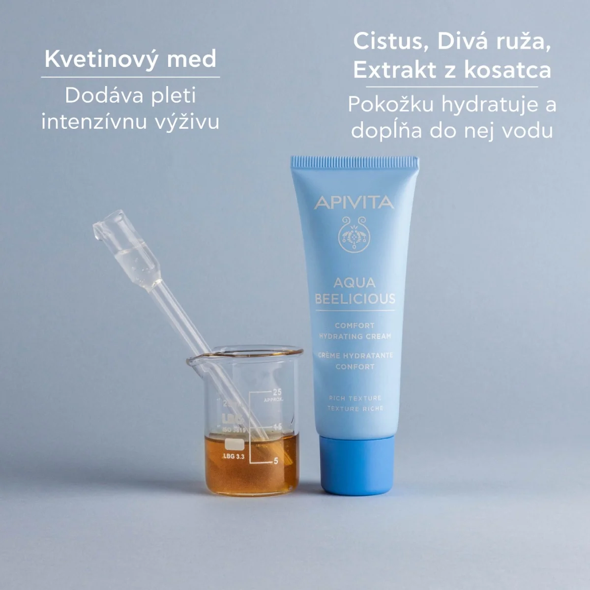 APIVITA Aqua Beelicious Comfort Cream , 40ml 1×40 ml, výživný hydratačný krém