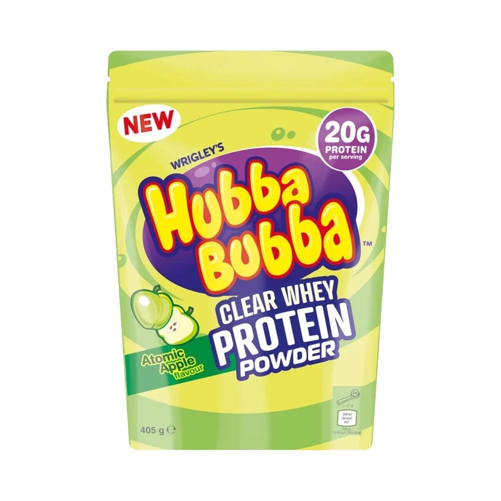 Mars Hubba Bubba Clear Whey Protein Powder 405 g modrá malina