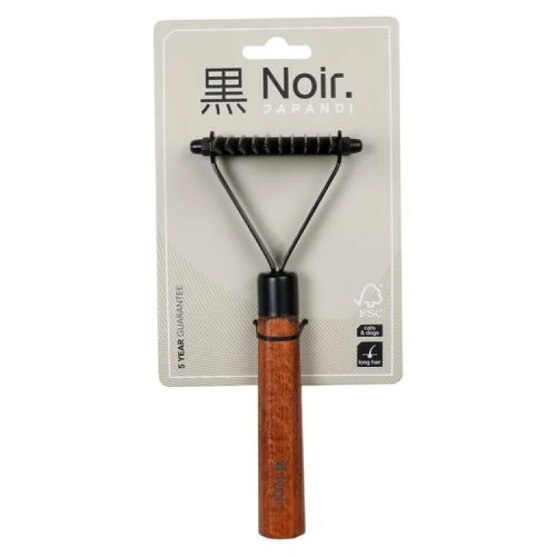 EBI NOIR JAPANDI Furminator hrebeň typu hrable s 10 čepeľami na odstránenie podsady 20x8x6cm