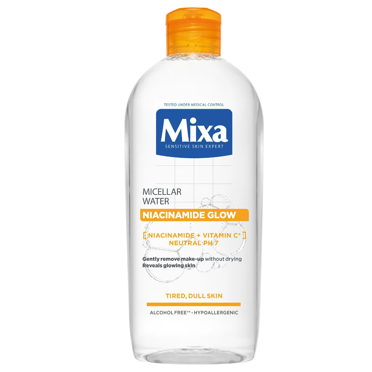 Mixa Niacinamide Glow micelárna voda, 400 ml