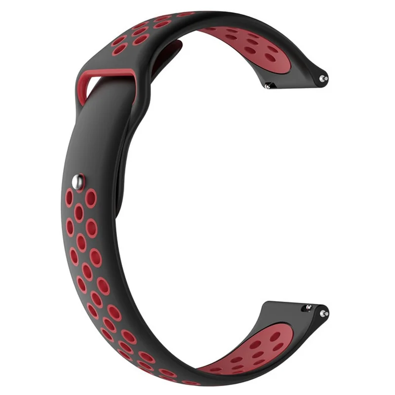 BStrap Silicone Sport remienok na Xiaomi Amazfit GTR Mini, black/red