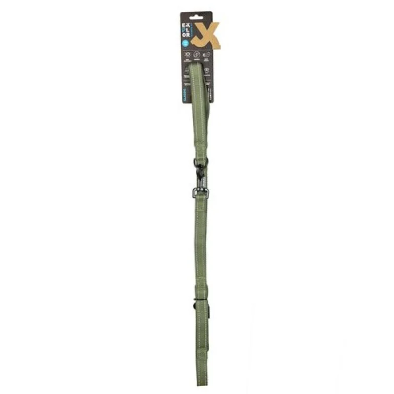 DUVO+ EXPLORER Ultimate vychádzkové vodidlo 130cm - 25mm zelené