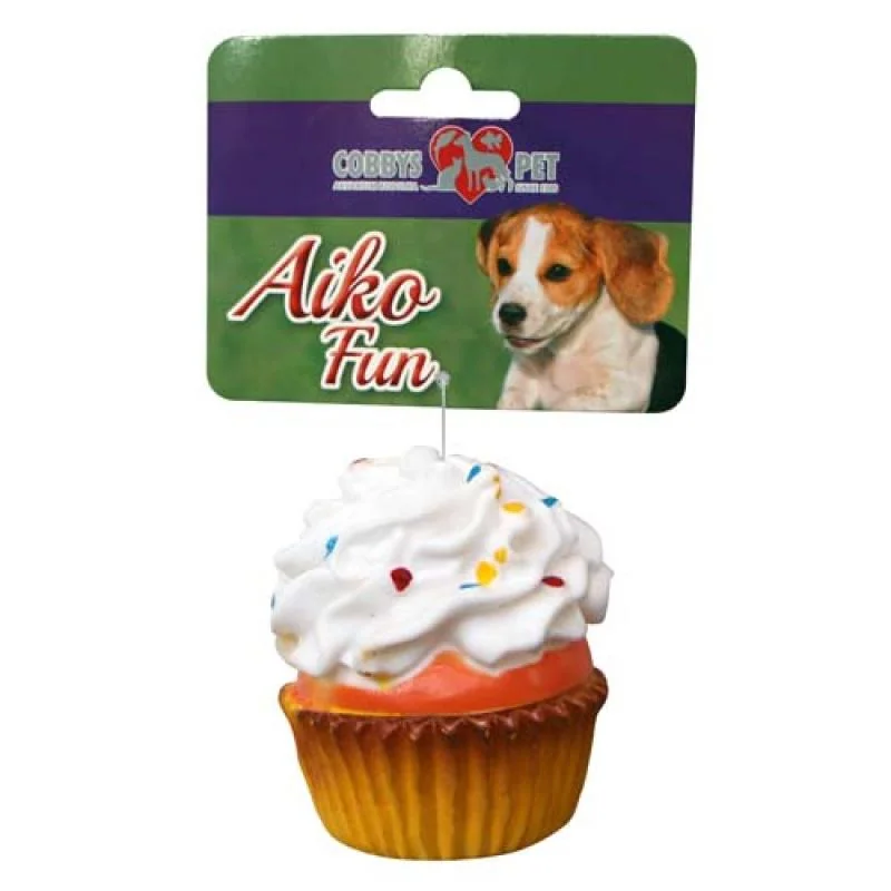 COBBYS PET AIKO FUN Muffin 7,5cm gumená hračka pre psov