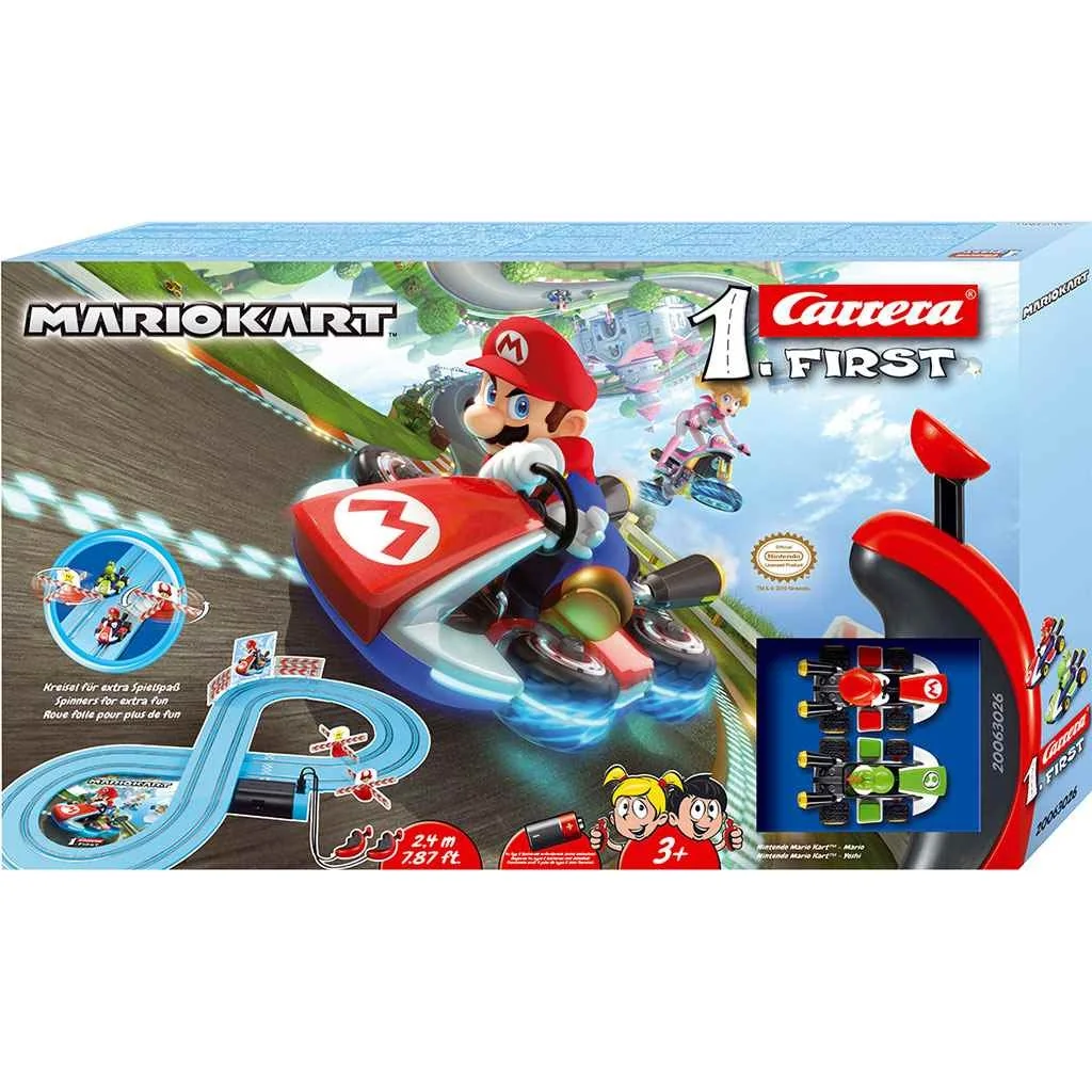 Autodráha Carrera FIRST Nintendo Mario Kart™- Mario and Yoshi 2,4 m 