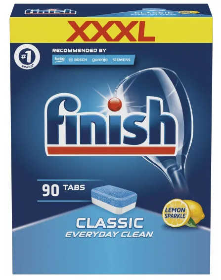 Finish tabs Classic Lemon 1×90 ks, tablety do umývačky