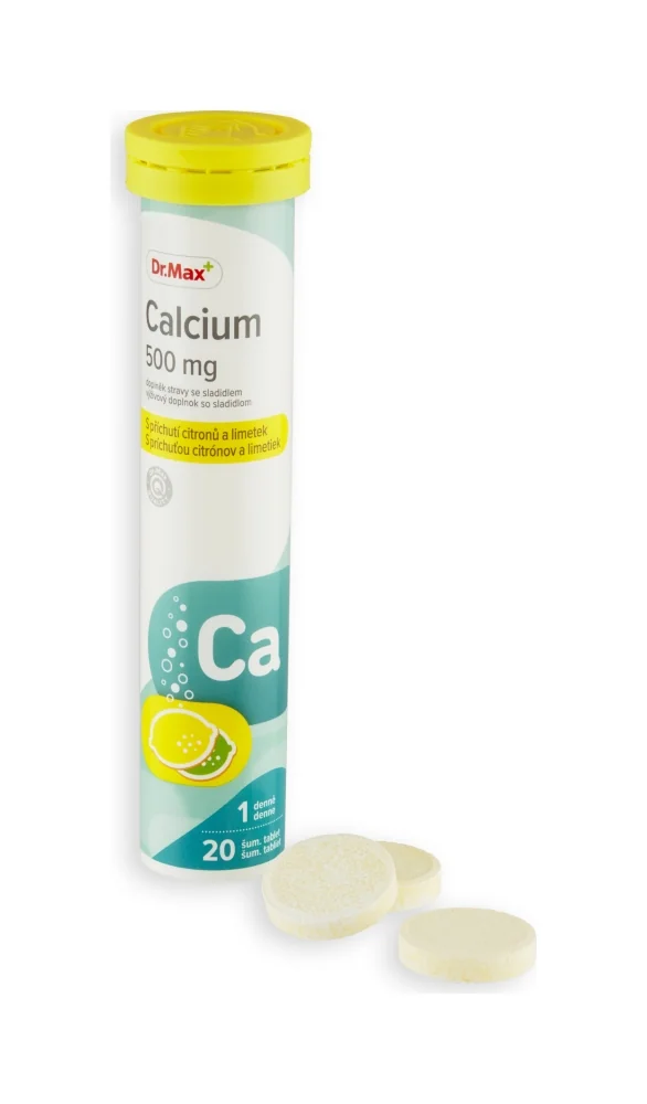 Dr. Max Calcium 500 mg 1×20 tbl, šumivé tablety