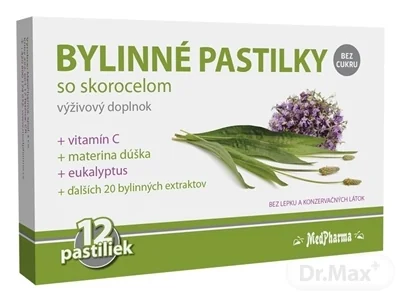 MedPharma BYLINNÉ PASTILKY Bez cukru