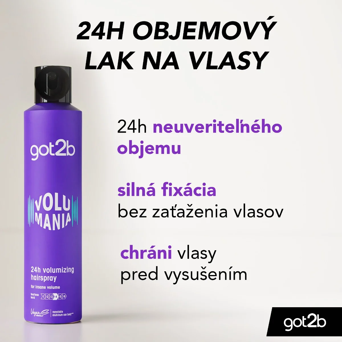 got2b objemový lak na vlasy Volumania 1×300 ml, lak na vlasy