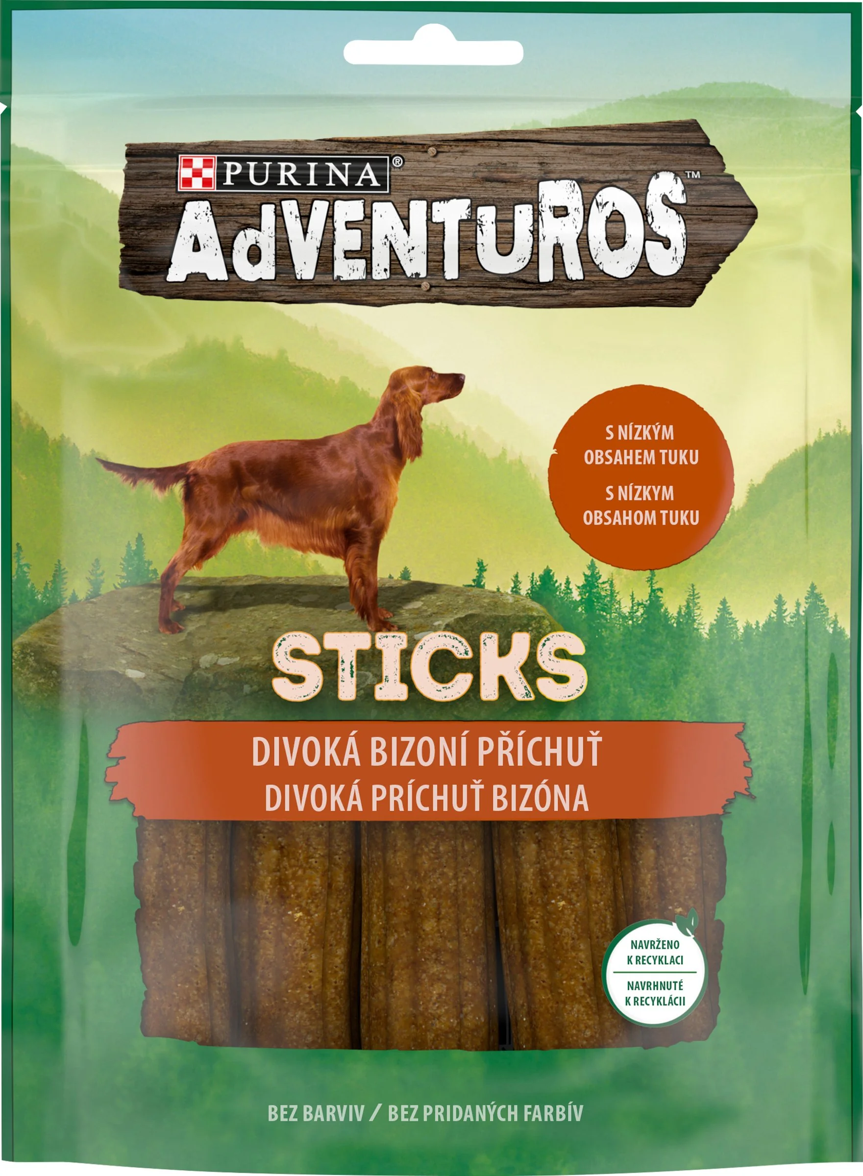 ADVENTUROS Sticks 6x120g s príchuťou bizóna