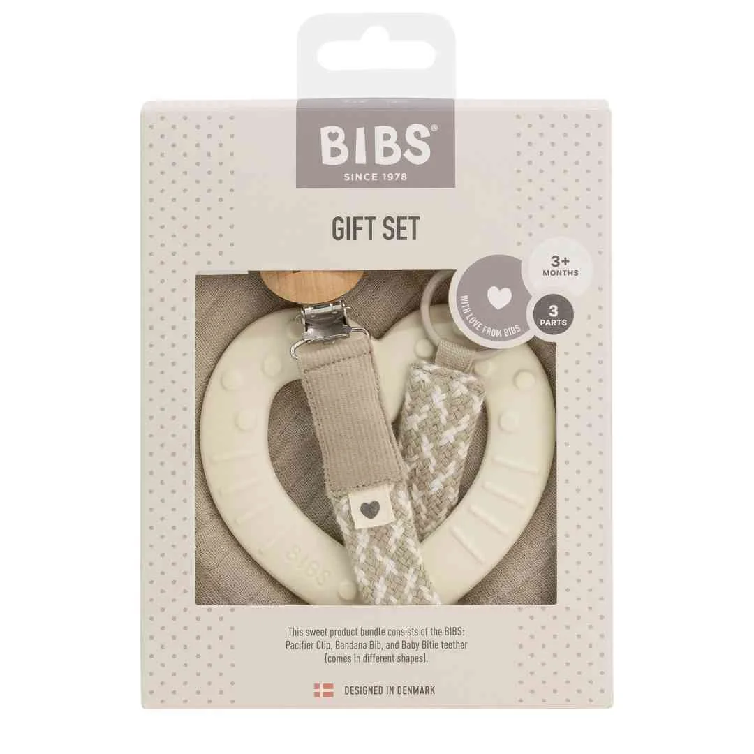 BIBS darčekový set malý, Ivory