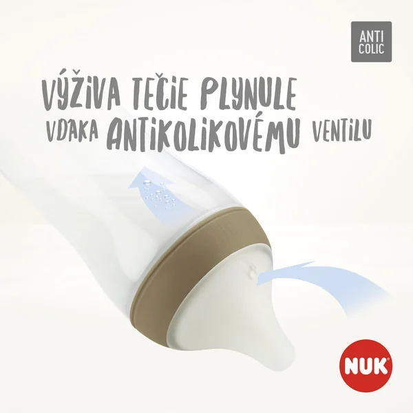 NUK Perfect Match flaša s kontrolou teploty 150 ml 1×1 ks, dojčenská fľaša