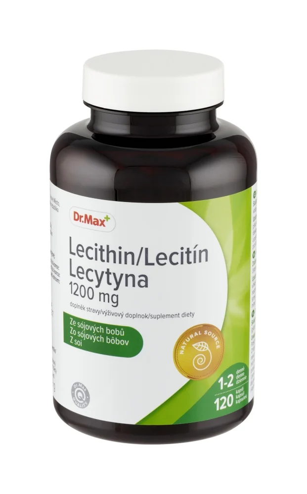 Dr. Max Lecitín 1200 mg 1×120 cps, zo sójových bôbov