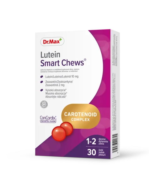 Dr. Max Lutein Smart Chews 1x30 ks, jemné želé s luteínom