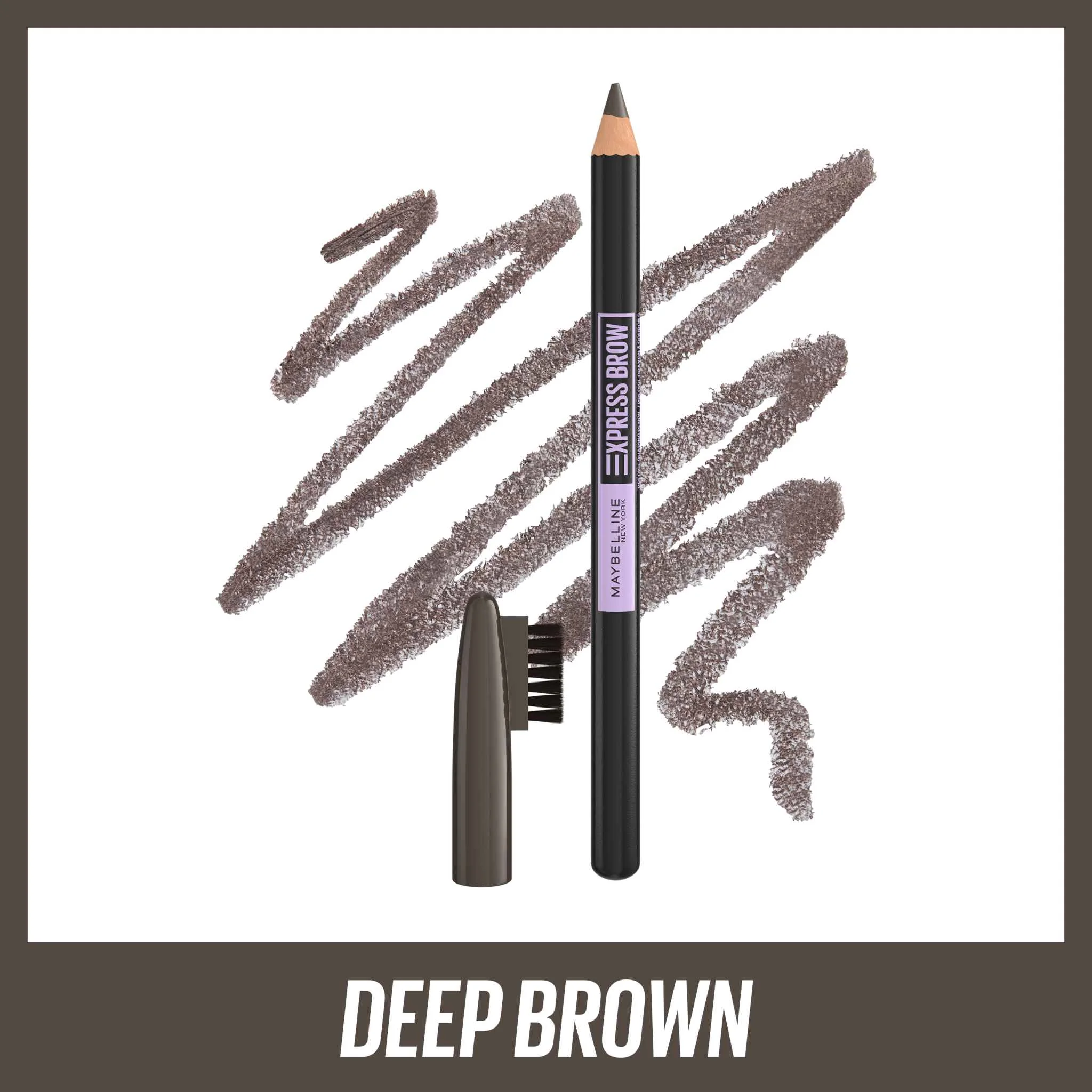 Maybelline New York Express Brow Shaping Pencil 05 Deep Brown 1×1 kus, gélová ceruzka na obočie