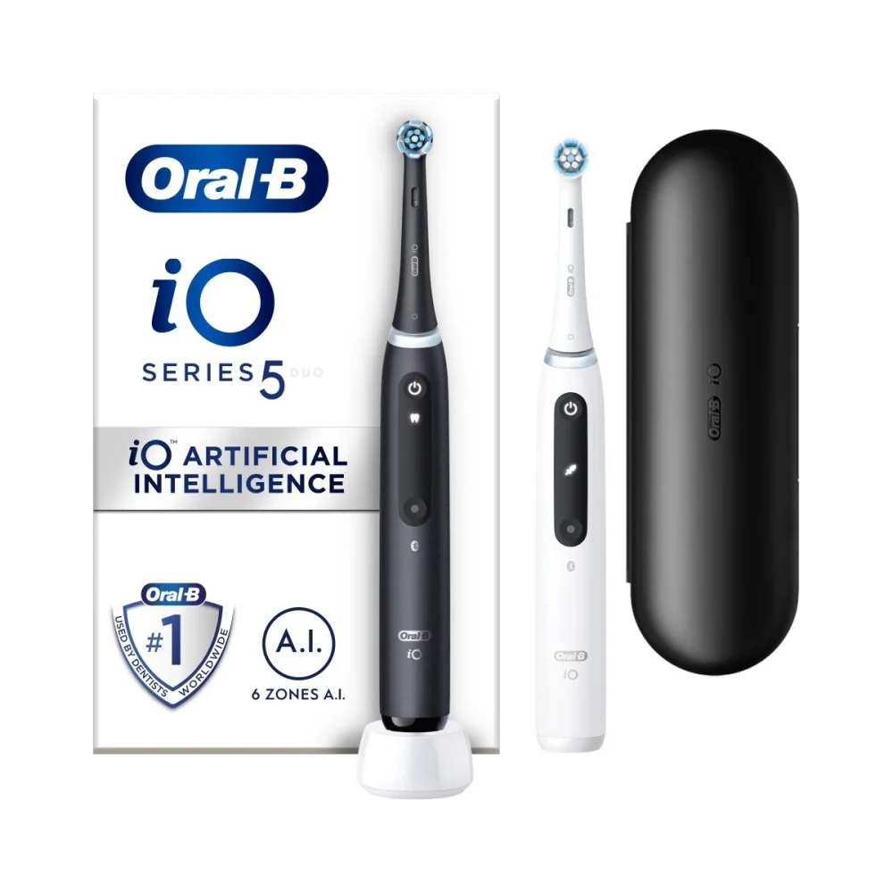 Oral B iO Series 5 Duo Black&White Elektrická zubná kefka