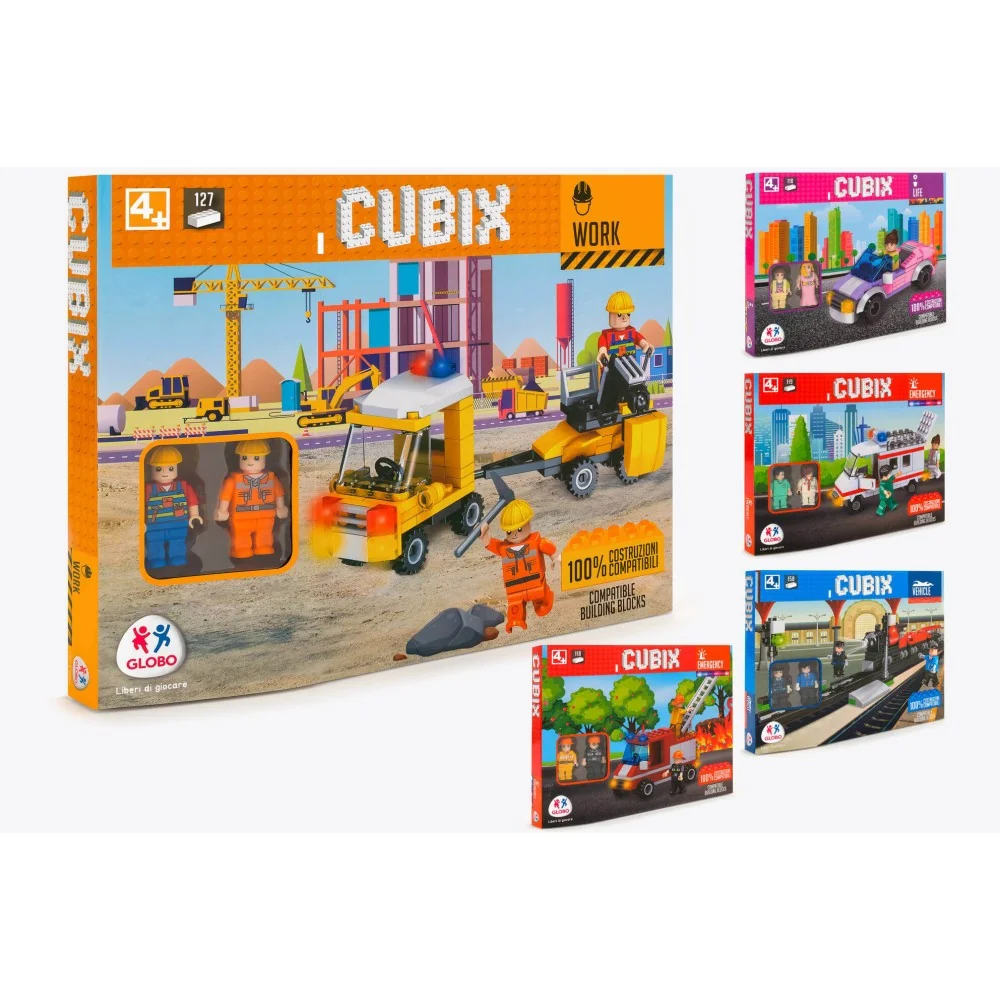 Skladačka Cubix/127+2 kompaktibilná s lego skladačkami-MOVEO 