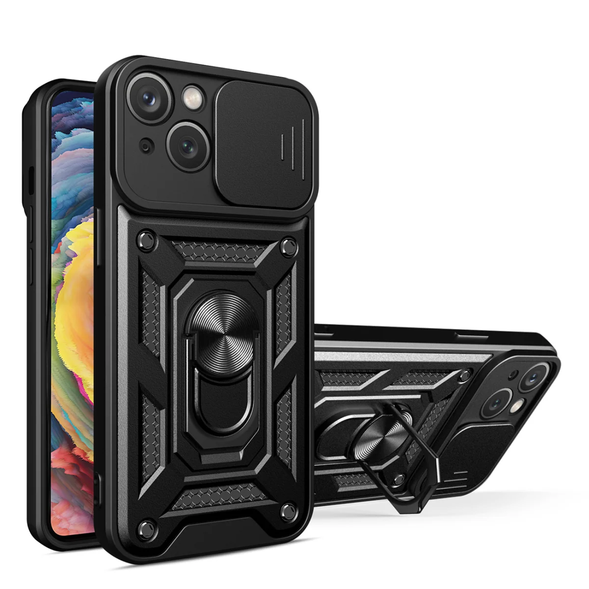 MG Hybrid Armor Camshield kryt na Motorola Moto G62 5G čierny