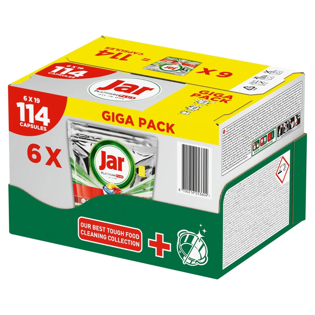 Jar Plat Plus Lemon 114C 1×114 ks, kapsule do umývačky