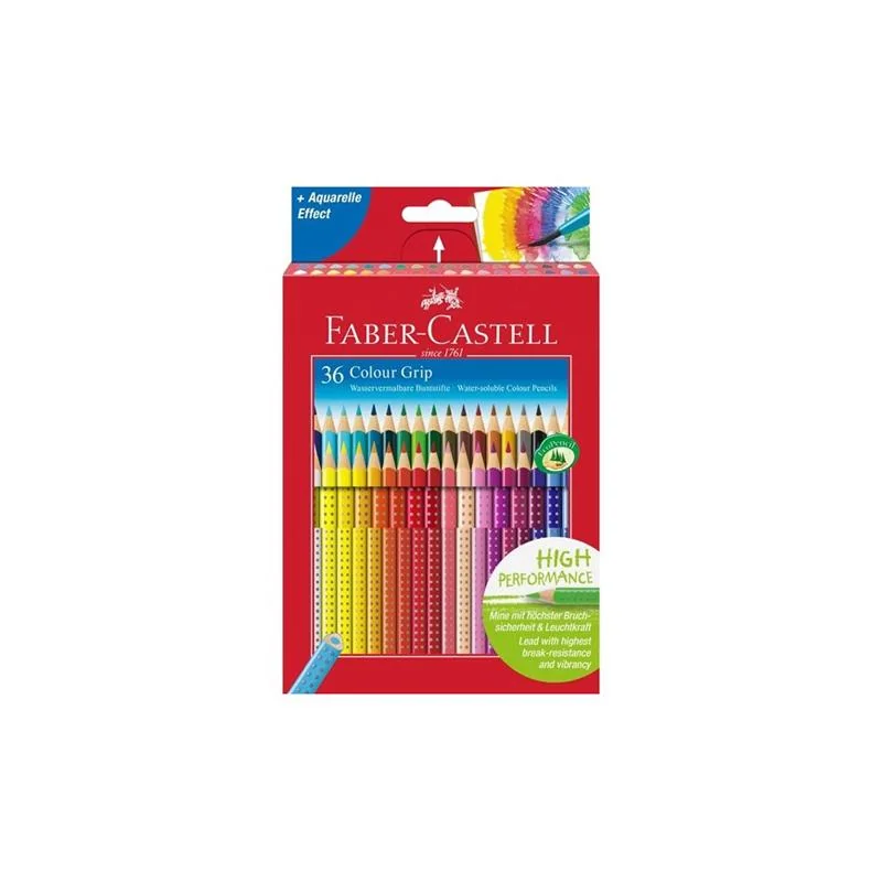 FABER CASTELL - Pastelky akvarelové Colour Grip sada 36 ks