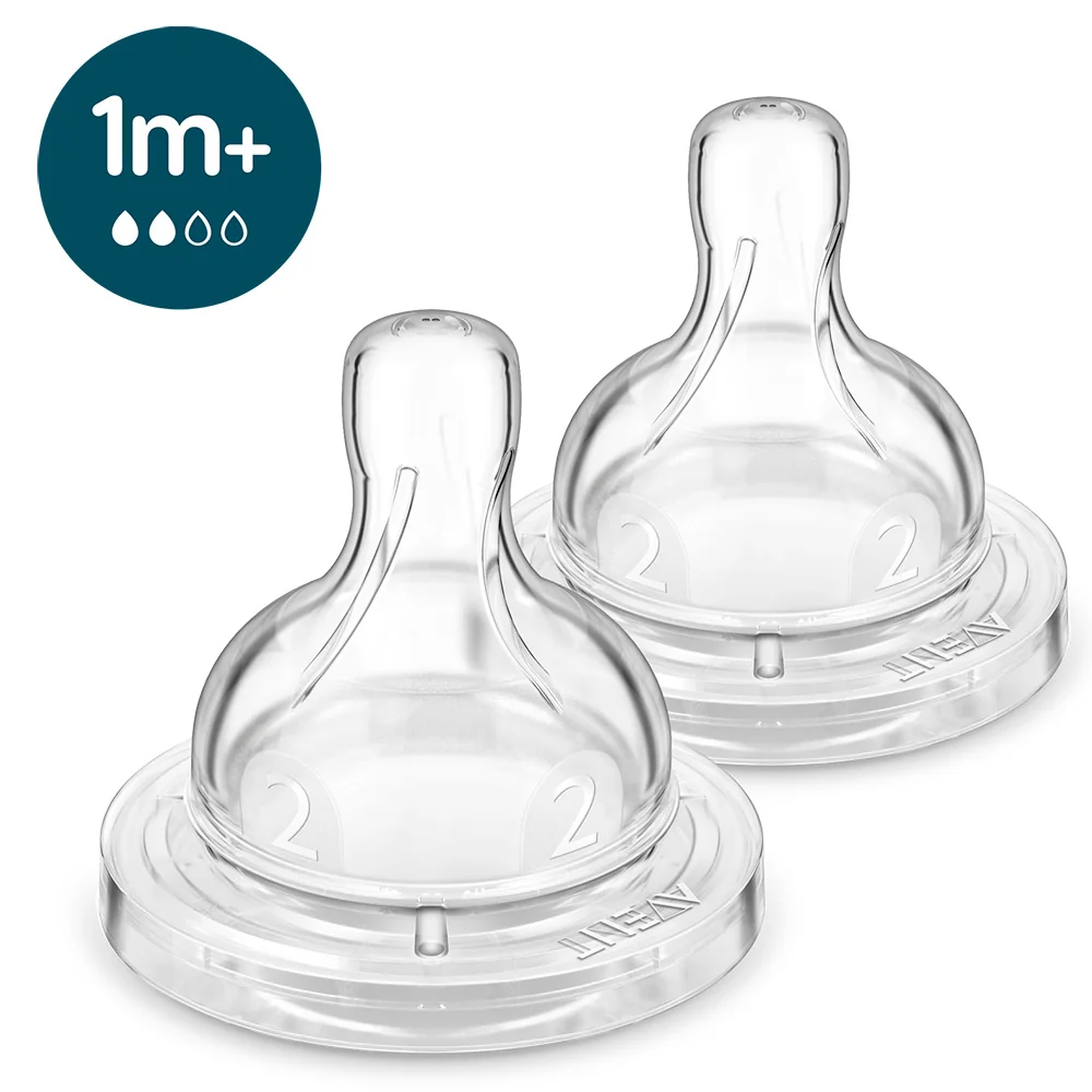 Philips AVENT Cumlík Anti-colic pomalý prietok 1m+ 2 ks