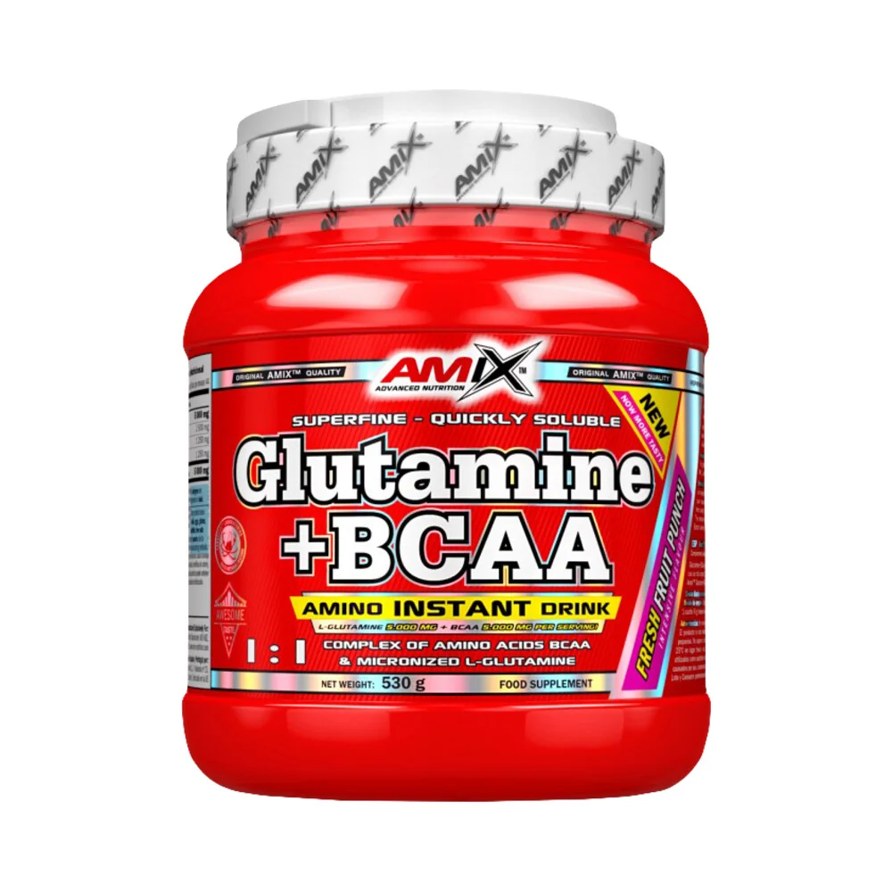 Amix Glutamine + BCAA 530 g čerstvé lesné ovocie