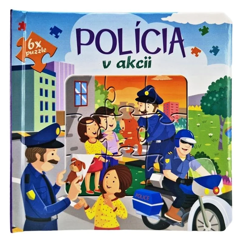 Polícia v akcii kniha puzzle 6x 