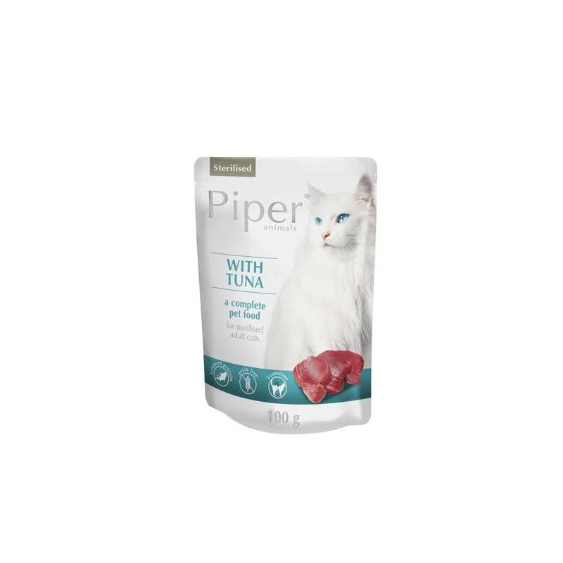 PIPER CAT STERILISED 100g tuniak kapsička pre sterilizované mačky