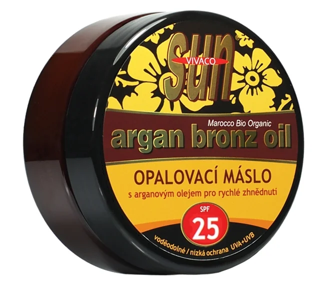 VIVACO SUN ARGAN BRONZ opaľovacie maslo SPF25 s argánovým olejom