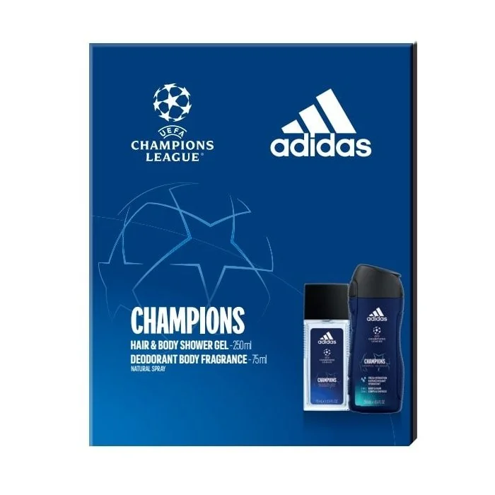 ADIDAS UEFA CHLE DEO ROZPRAS 75ML+SG 250ML 1SET