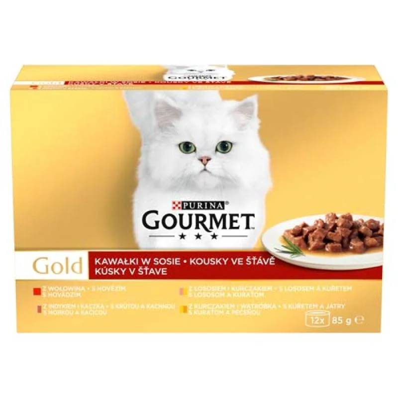 GOURMET GOLD12x85g hovädzie