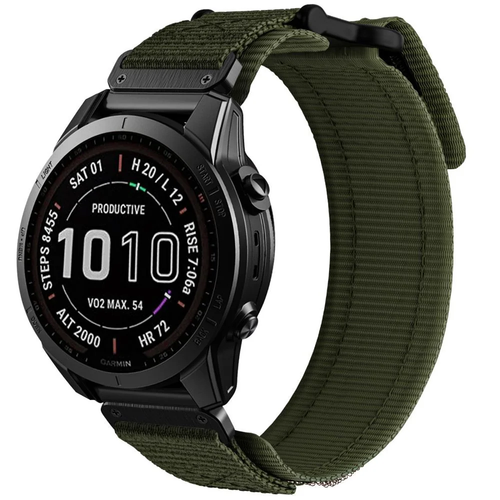 Tech-Protect Scount Pro remienok na Garmin Fenix 5x / 5x Plus / 6x / 6 x Pro / 7x / 8 51mm, military green