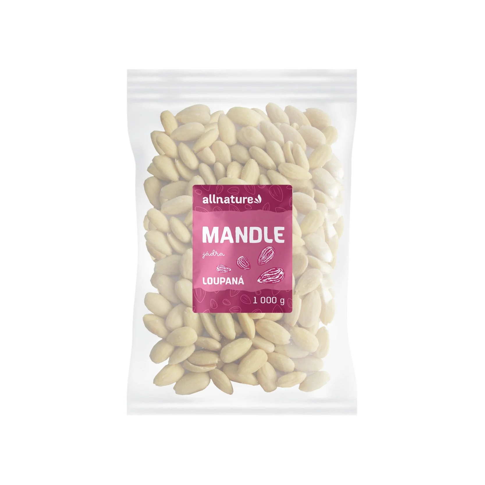 Allnature Mandle Jadra Natural Lupane 1000g